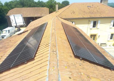 pose sur toiture gauche droite